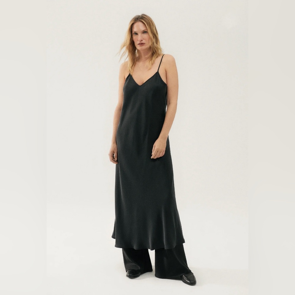 Silk Laundry Slip Dress
